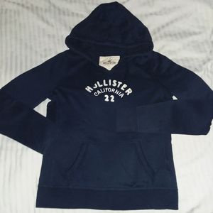 Girls Large - Hollister Hoodie - Navy Blue